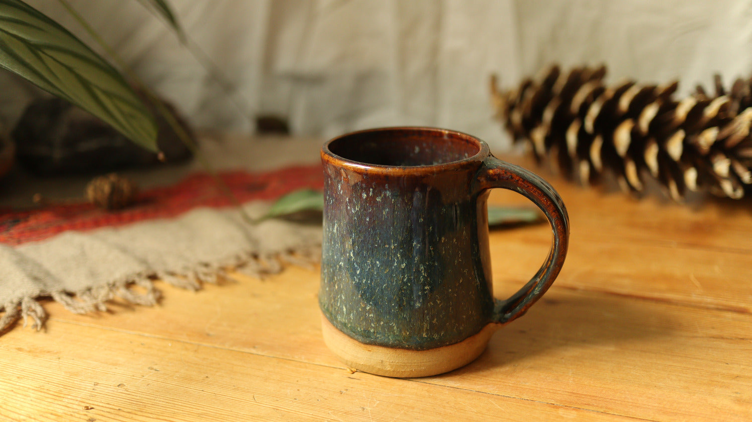 Mug, floating iron glaze