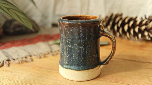 Beer Tankard, Floating Iron Glaze