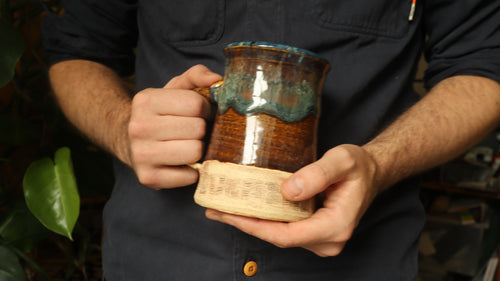 Beer Tankard, Floating Iron and White