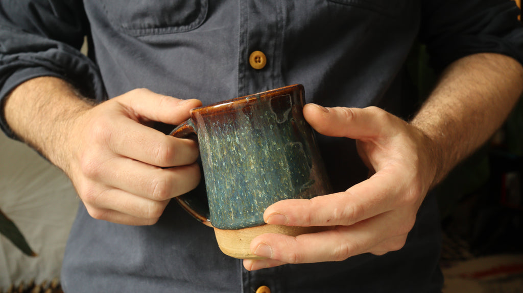Mug, floating iron glaze